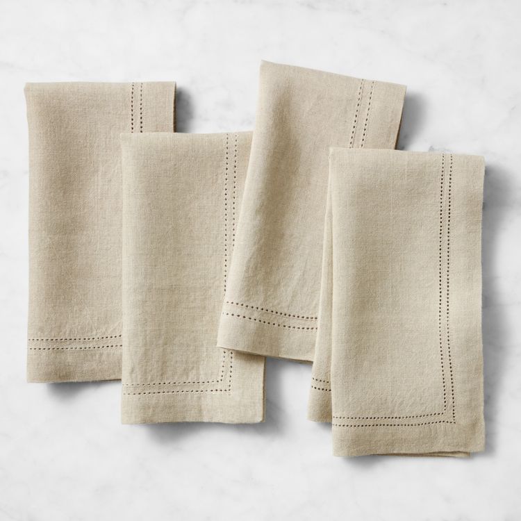 Linen Double Hemstitch Napkins