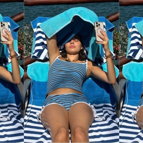 striped tankini swimsuit trend