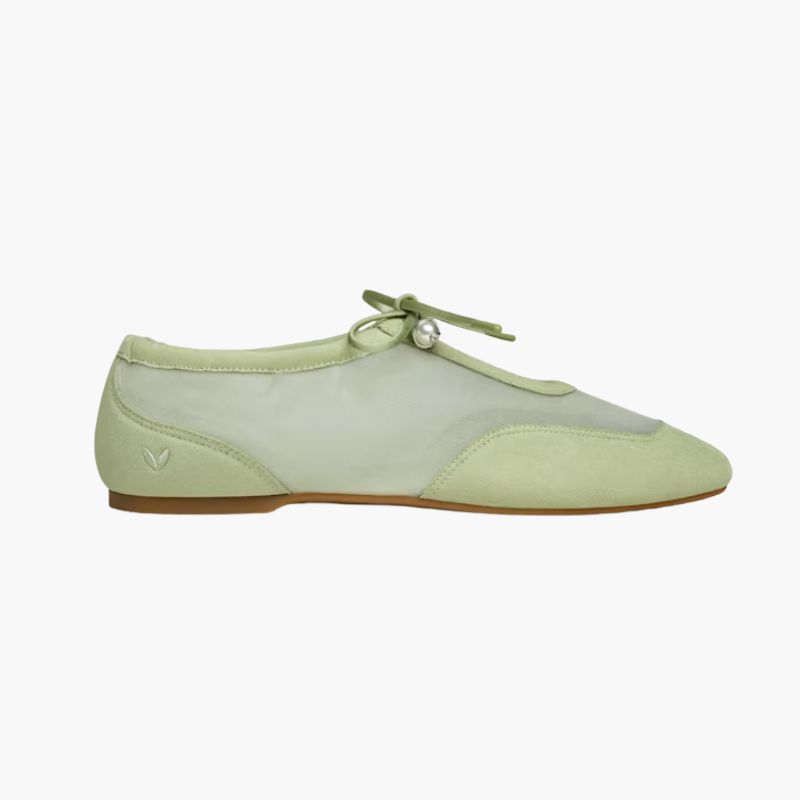 Square-Toe Organza Sneakerina