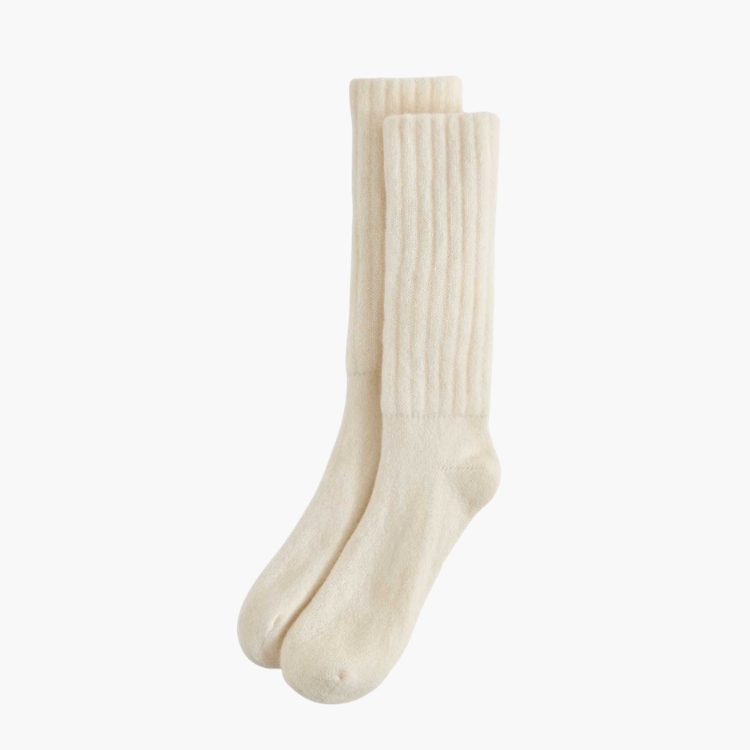 Mongolian Cashmere Slouch Socks
