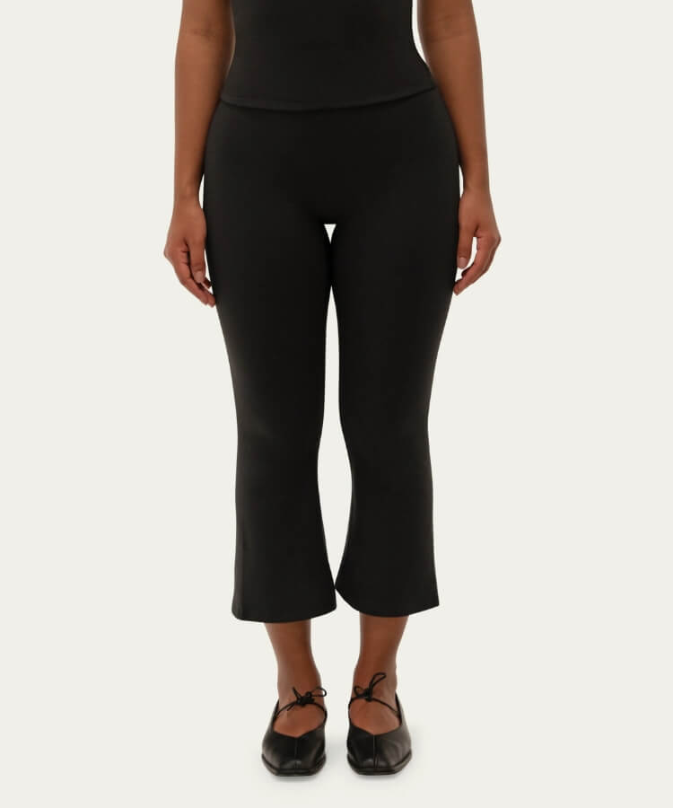 Flared Capri Pants