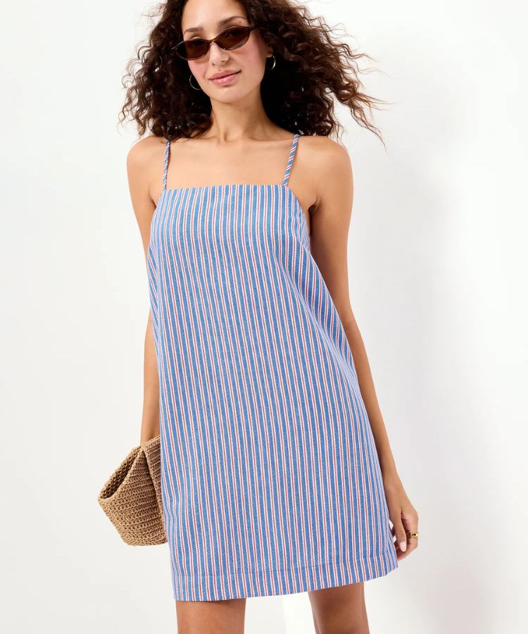 Strappy Mini Shift Dress