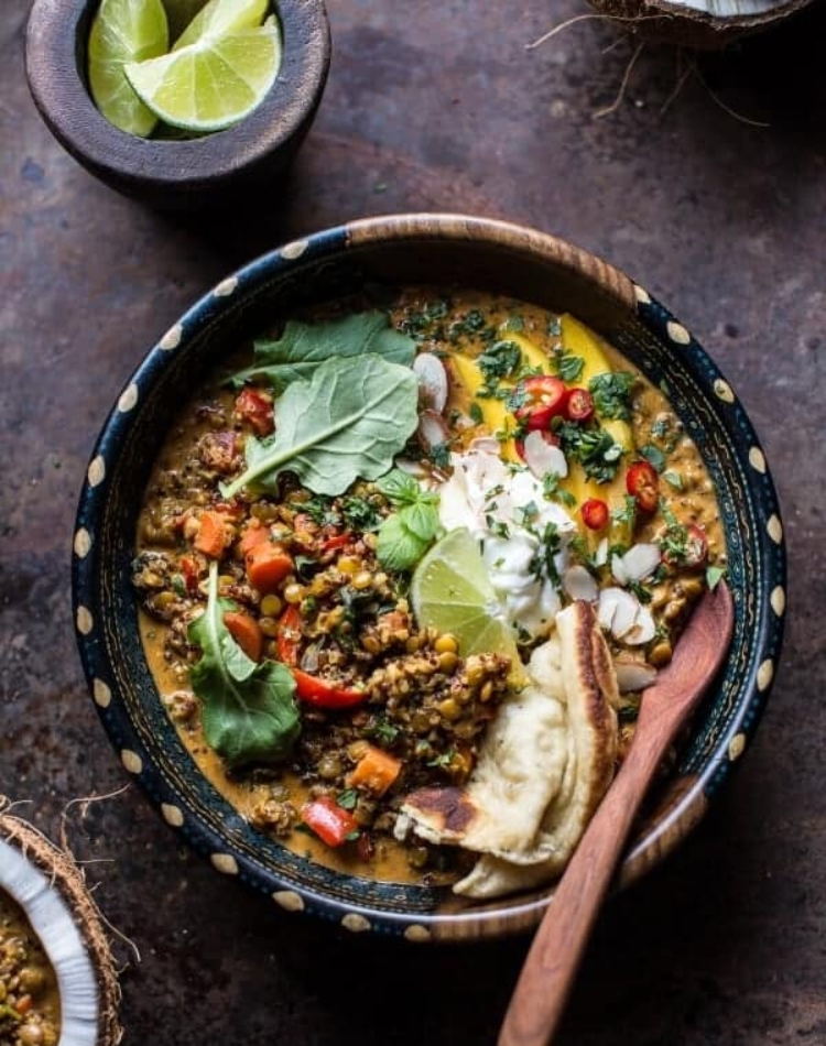 plant forward recipes lentils and curry
