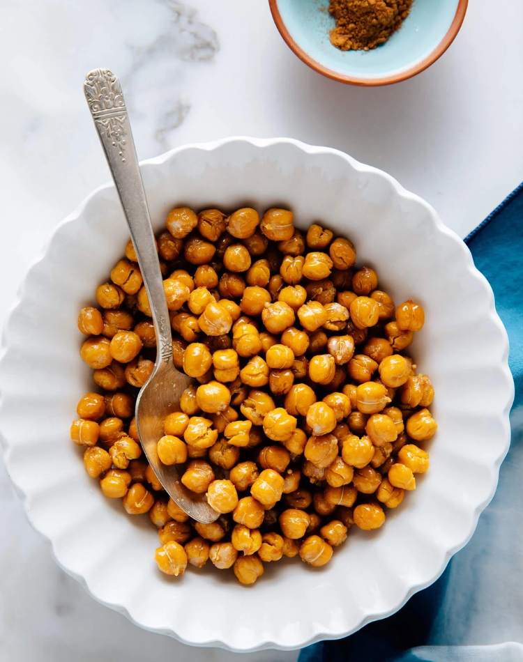 plant forward recipes roasted chickpeas