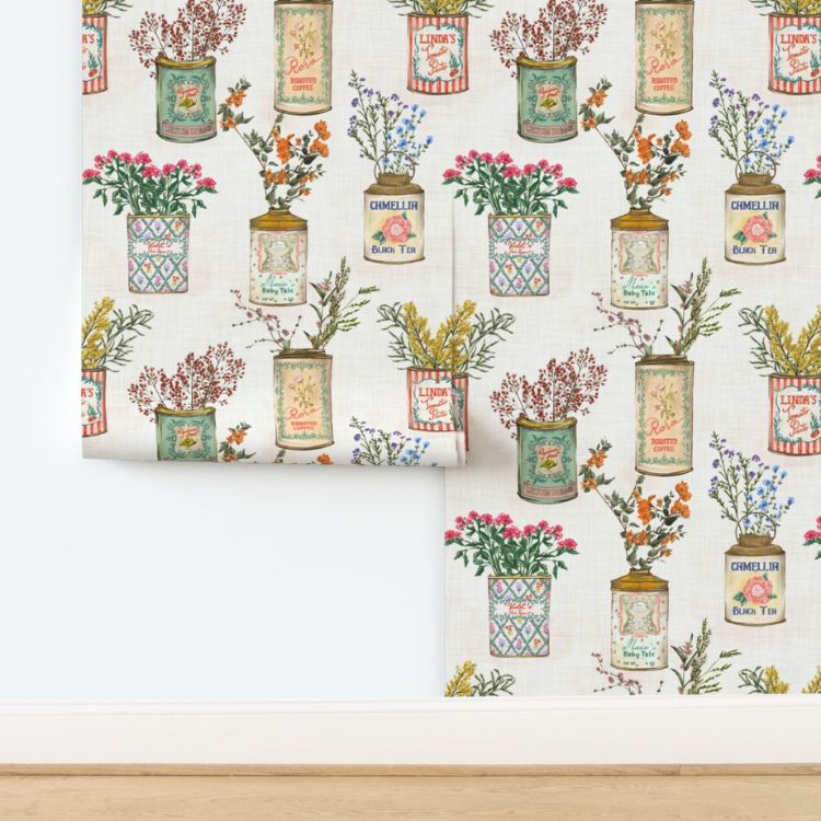 Vintage Vases Wallpaper