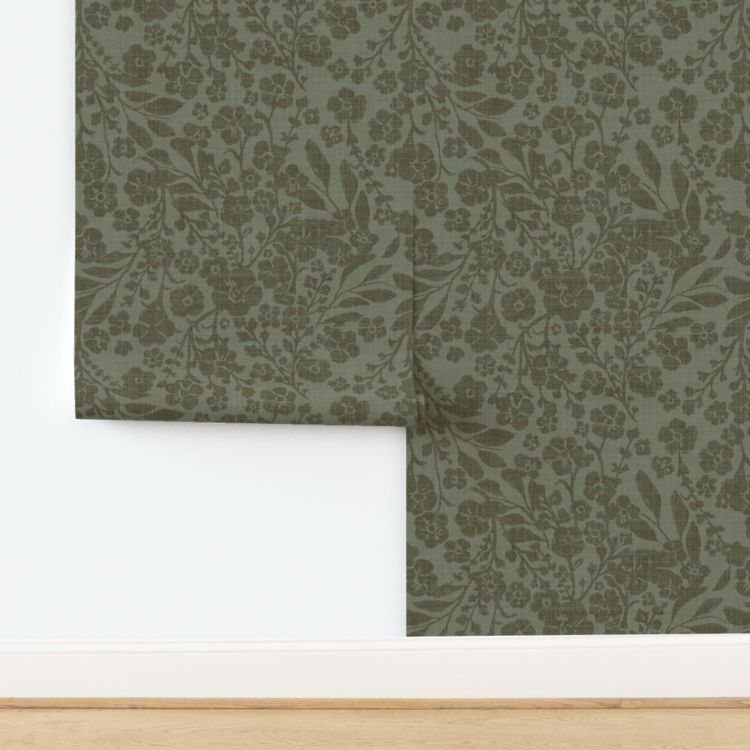 Dark Floral Wallpaper