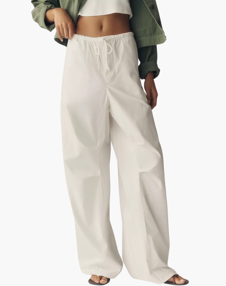 Drawstring Barrel Pants