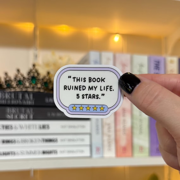 'This Book Ruined My Life' Sticker