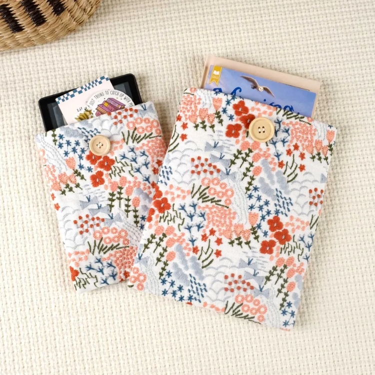 Garden Embroidered Kindle Sleeve