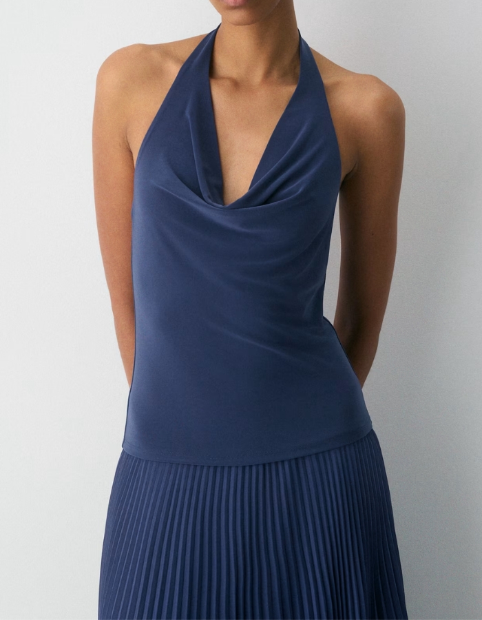 Smooth Matter Tableau Halter Top