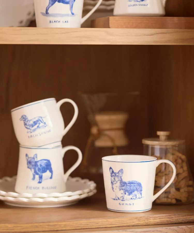 Stoneware Dog Mug