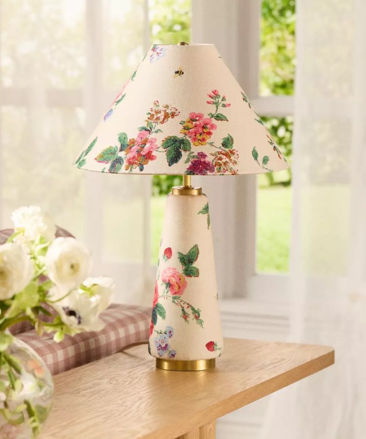 Fabric Upholstered Empire Table Lamp