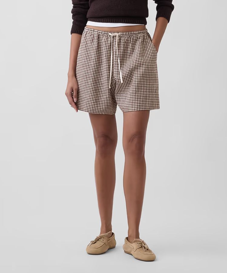 6" Linen-Blend Easy Shorts