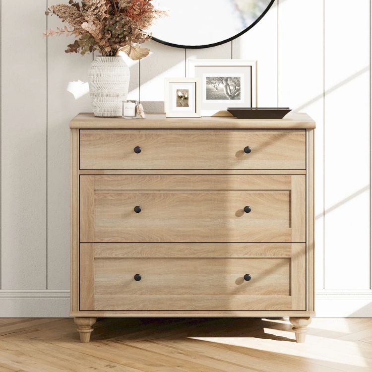 Oak 3-Drawer Dresser
