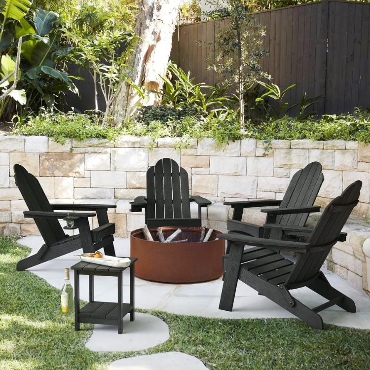 Folding Adirondack Chair Set