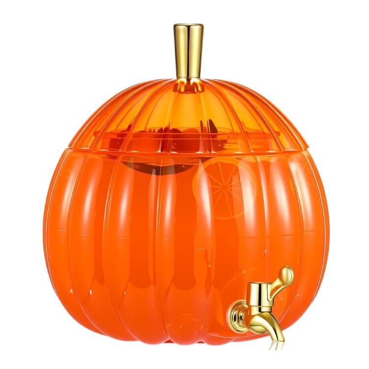 Pumpkin Plastic Drink Dispenser