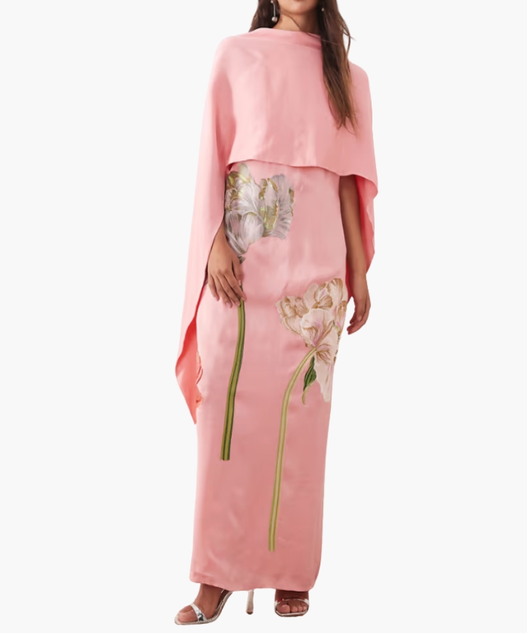Floral Embroidered Maxi Dress