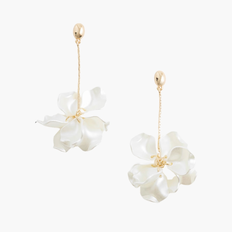Flower Pendant Earrings