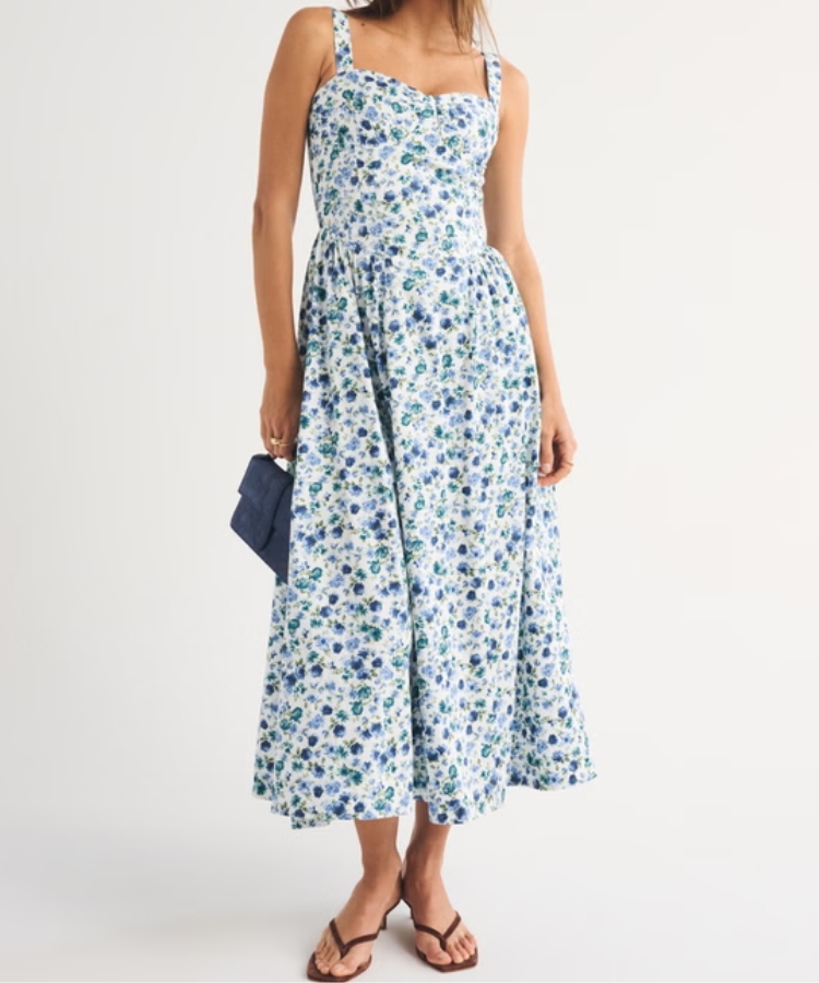 Bra-Free Dipped-Waist Maxi Dress