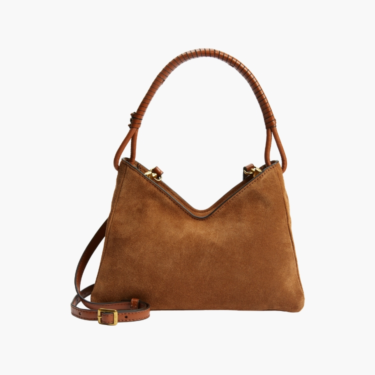 Valerie Suede Shoulder Bag