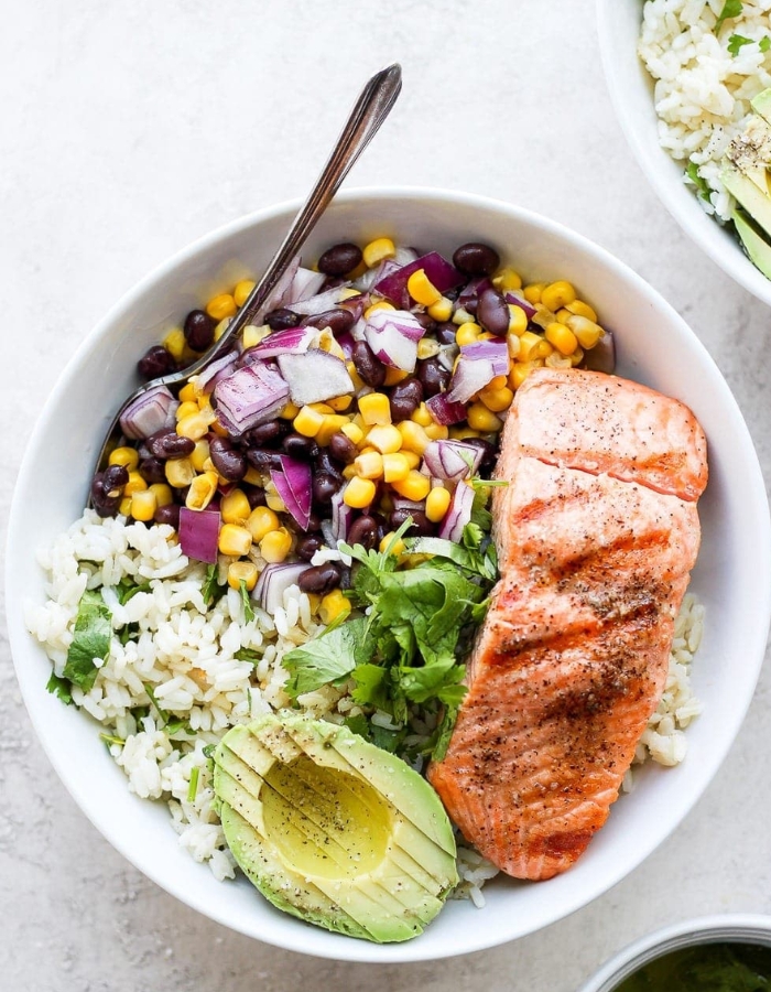 rice bowl recipes salmon fiesta