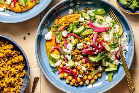 mediterranean chicken rice bowl recipe