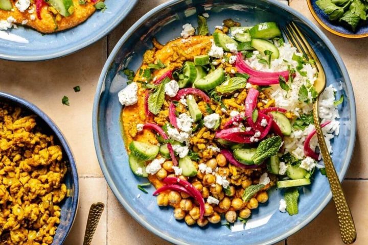 mediterranean chicken rice bowl recipe