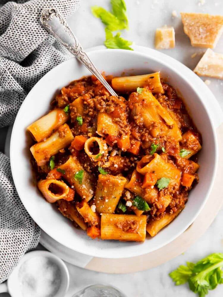 one pot rigatoni bolognese recipe