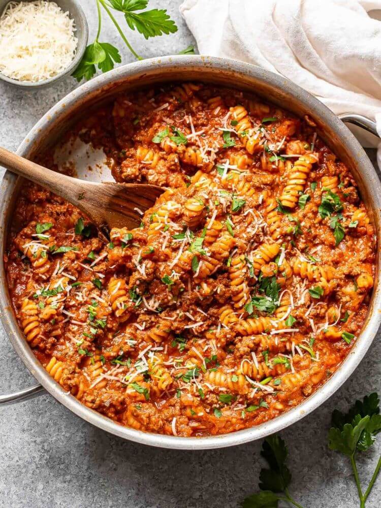 ground beef pasta recipe