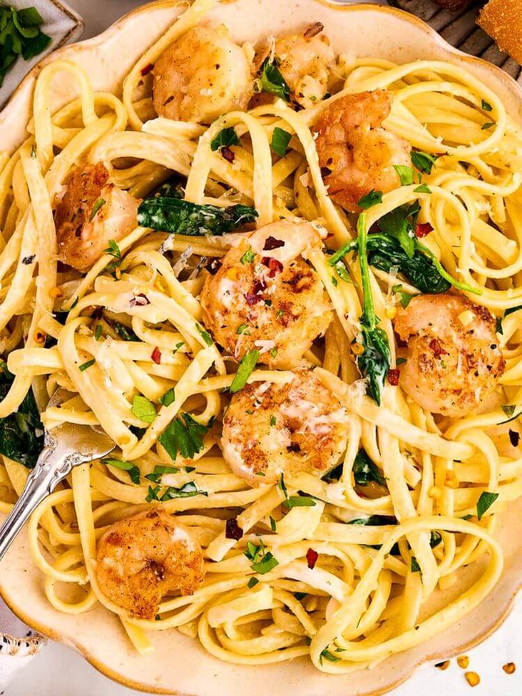 garlic butter shrimp pasta recipe