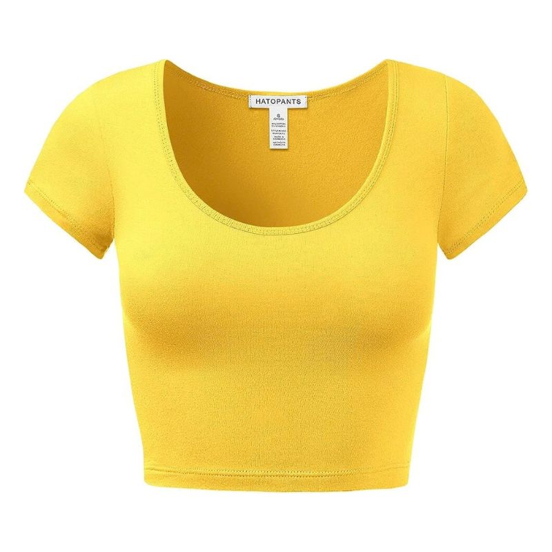 Yellow Crop Top