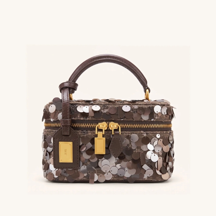 Cleo Metallic Sequin Bag