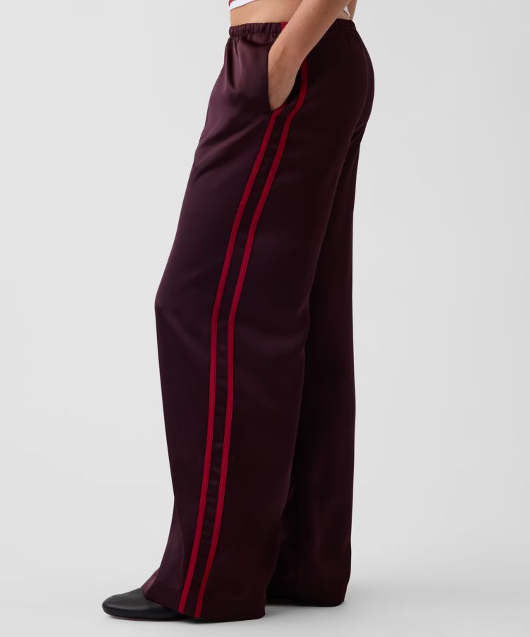 Satin Easy Wide-Leg Pants