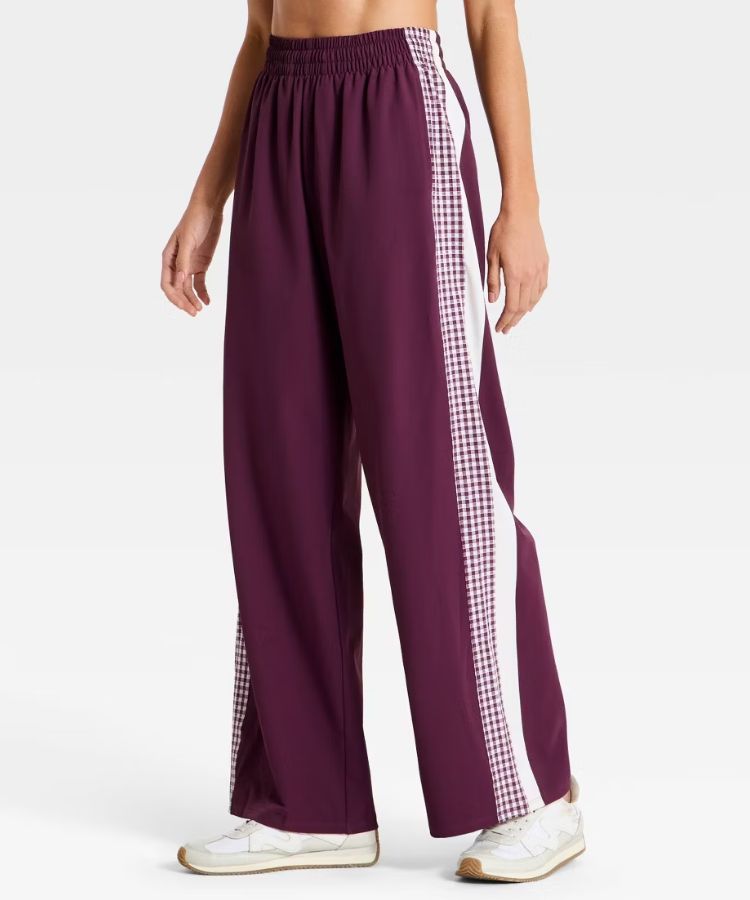 Gingham Track Pants
