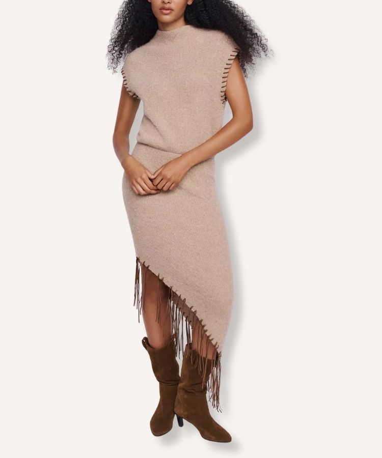 Asymmetrical Sweater Dress