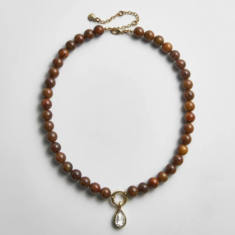 Janette Beaded Ring Necklace